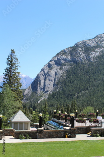 Mountains with overlooking patio