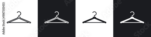 Hanger icon in thin outlined.