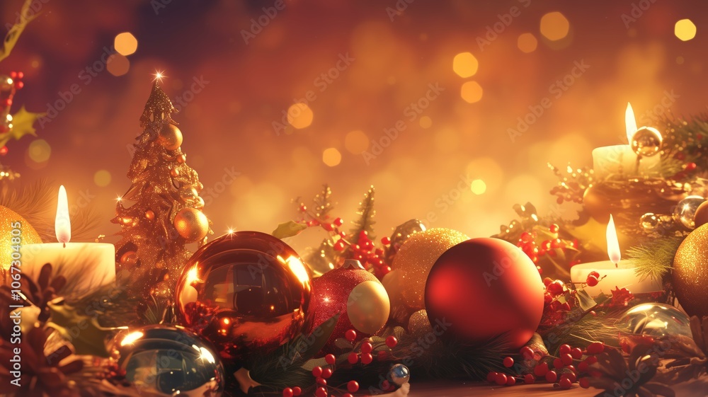 Fototapeta premium クリスマスの背景画像