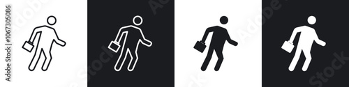 Late icon in thin outlined.