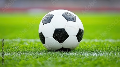 Soccer Ball on Green Grass Field