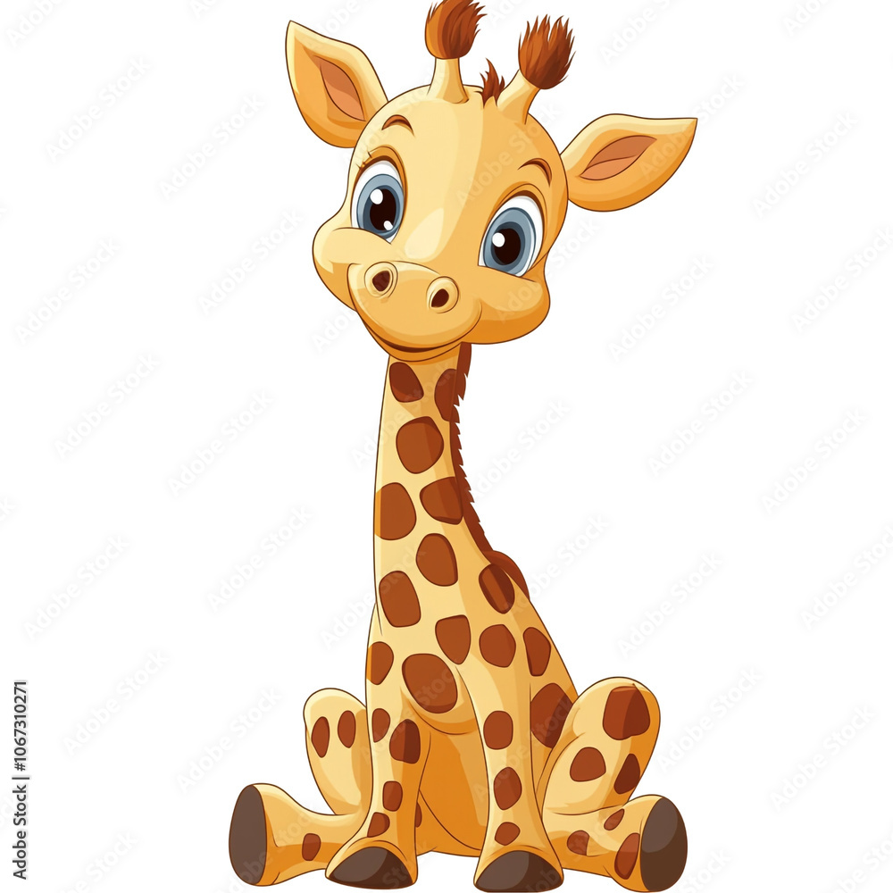 Obraz premium Cute Cartoon Giraffe