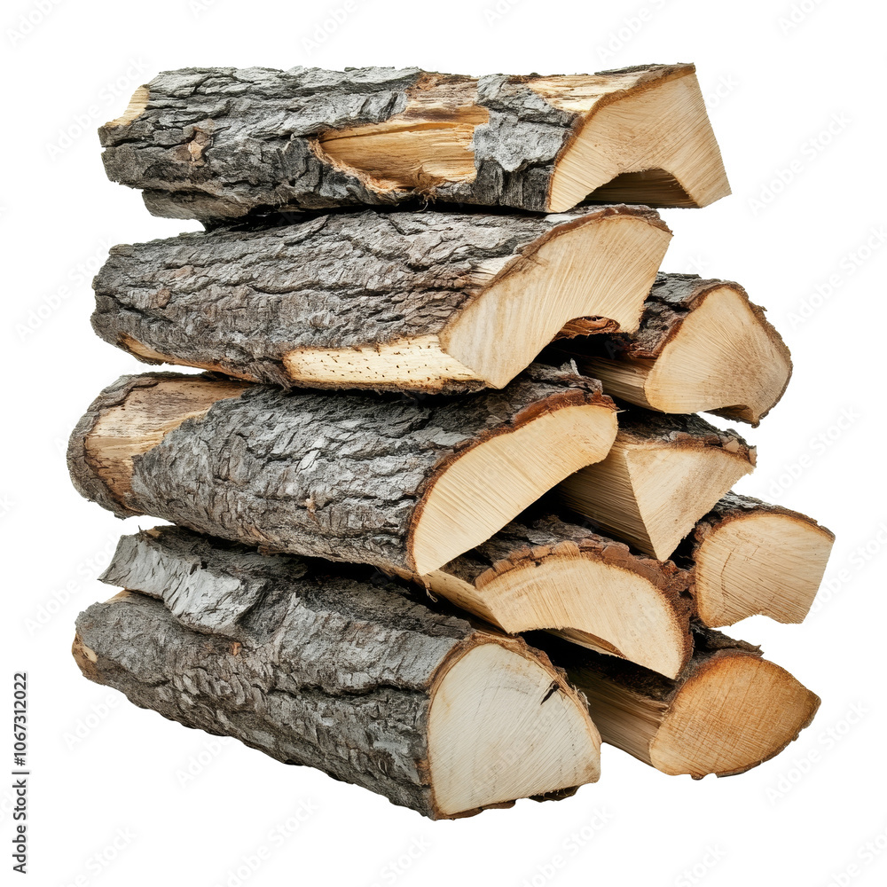 Pile of seasoned firewood ready for winter use Pile of seasoned firewood ready for winter use