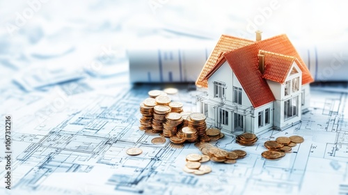 Obraz na płótnie Diversified Asset Portfolio Blueprint, strategic investment planning, opportunity assessment, financial growth roadmap w salonie