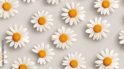 Minimalist Watercolor Daisies on Soft Background