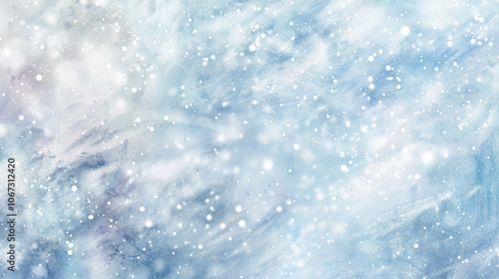 Fototapeta premium Christmas background with snowflakes 