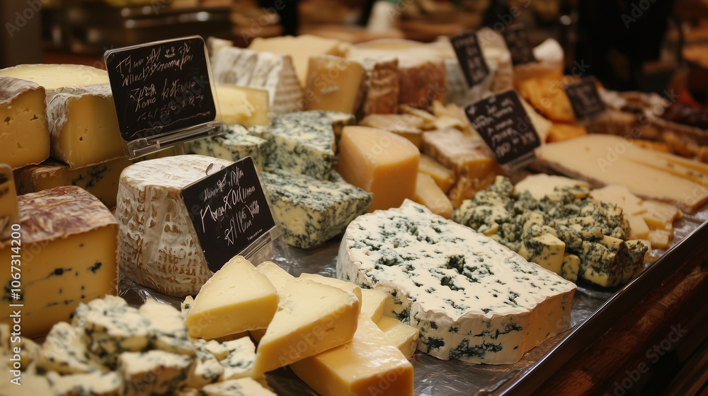 Medium-Sized Goat Cheese Collection Display Medium-Sized Goat Cheese Collection Display