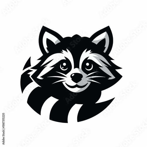 raccoon logo illustration