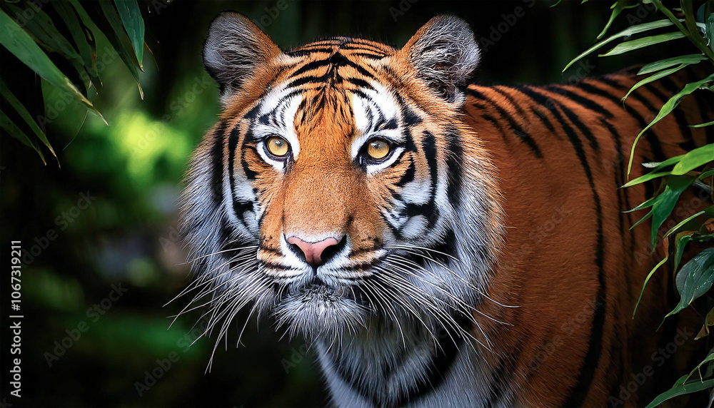 portrait of a tiger portrait of a tiger