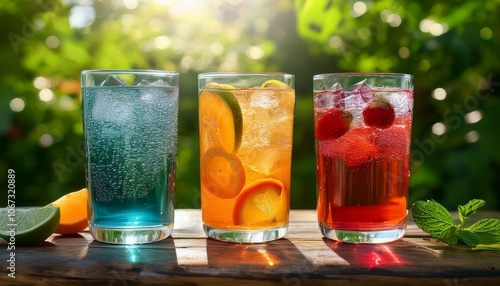 Three refreshing summer drinks