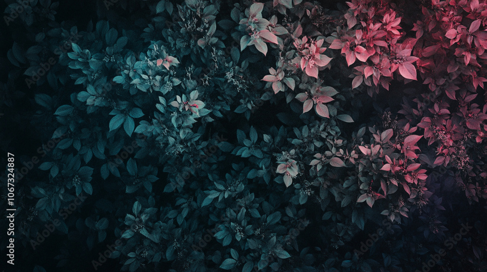 Naklejka premium Background with delicate flowers and twinkling stars