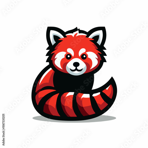 red panda logo illustration