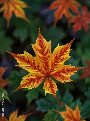 Wallpaper Mural leaves in autumn Torontodigital.ca