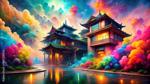 Abstract Architectural Photography - Noise Art Paint