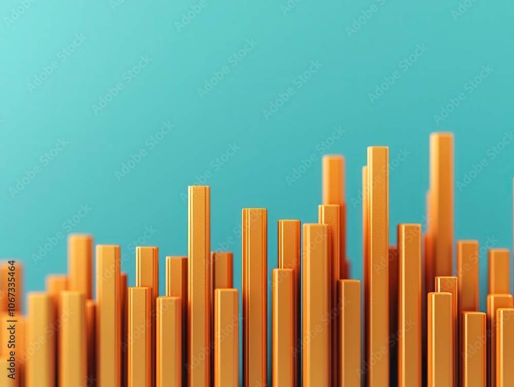 Interest rate hike, corporate capital impact, financial analysis, 3D illustration Interest rate hike, corporate capital impact, financial analysis, 3D illustration