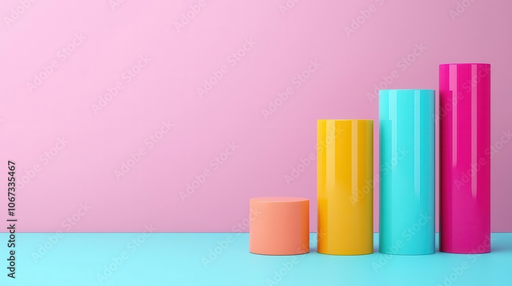 Valuation chart, cost of capital fluctuations, dynamic financial data, 3D illustration Valuation chart, cost of capital fluctuations, dynamic financial data, 3D illustration