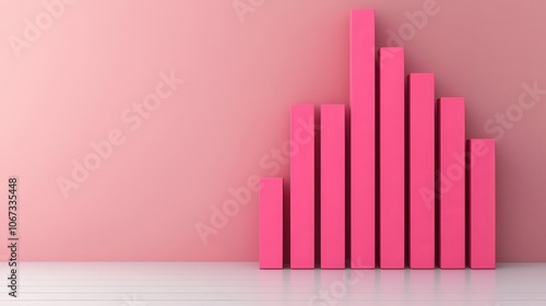 Valuation chart, cost of capital fluctuations, dynamic financial data, 3D illustration