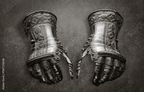 Medieval gauntlets