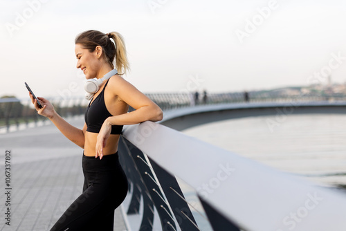 Young woman enjoying a call...