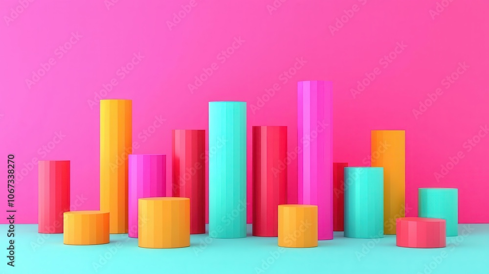 Valuation chart, cost of capital fluctuations, dynamic financial data, 3D illustration Valuation chart, cost of capital fluctuations, dynamic financial data, 3D illustration