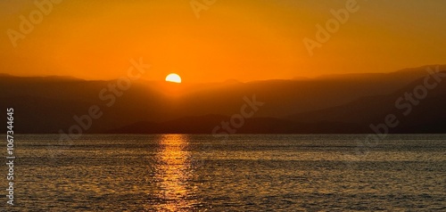 Obraz na płótnie Beautiful sunrise at Gethiye Gulf in Turkey w salonie