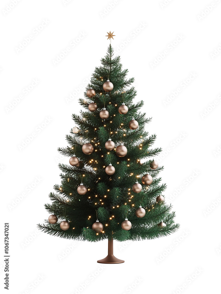 Christmas tree as element on transparent background Christmas tree as element on transparent background