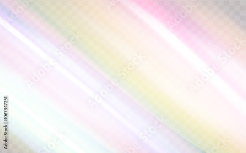 A set of colourful vector lens, crystal rainbow  light  and  flare transparent effects.Overlay for backgrounds.Triangular prism concept.