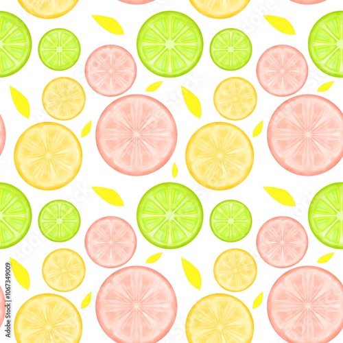 Obraz na płótnie Lemon seamless pattern on background. w salonie