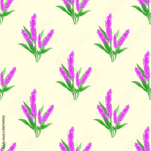 Obraz na płótnie Seamless abstract flower art on pattern for background and backdrop. w salonie