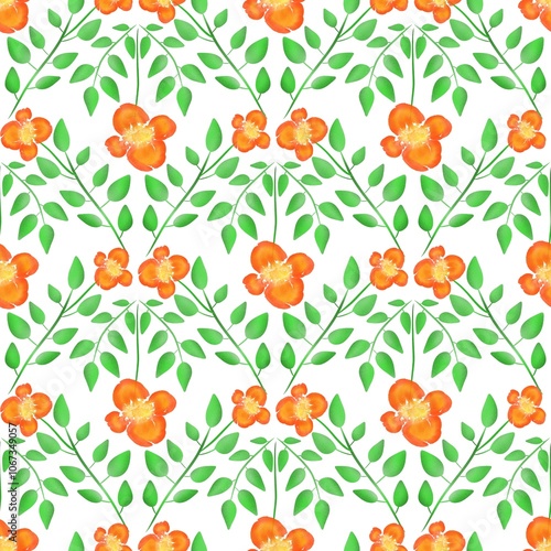 Obraz na płótnie Seamless abstract flower art on pattern for background and backdrop. w salonie