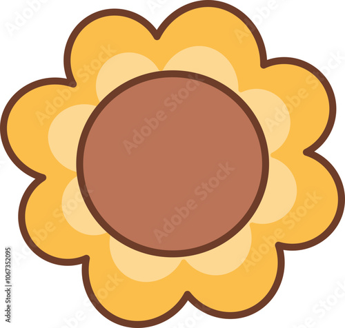 Illustration of a Stylized Flower