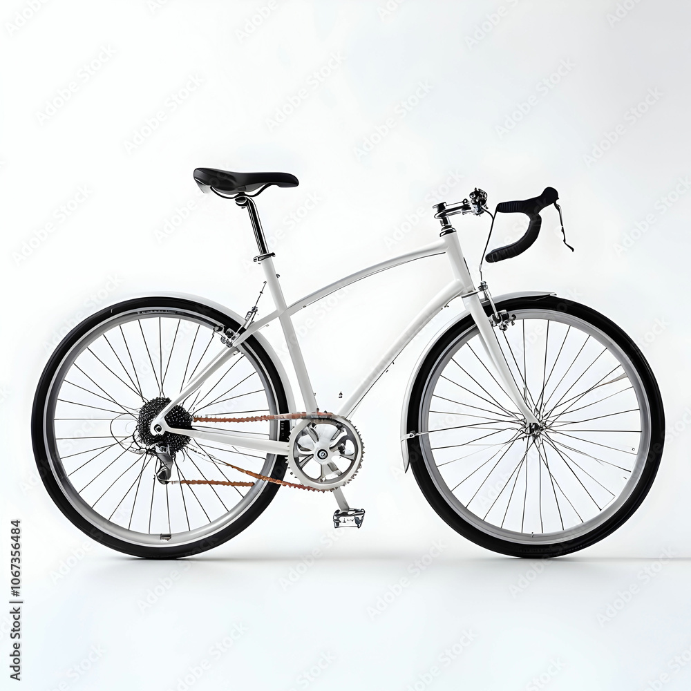 Fototapeta premium beautiful bicycle in white background