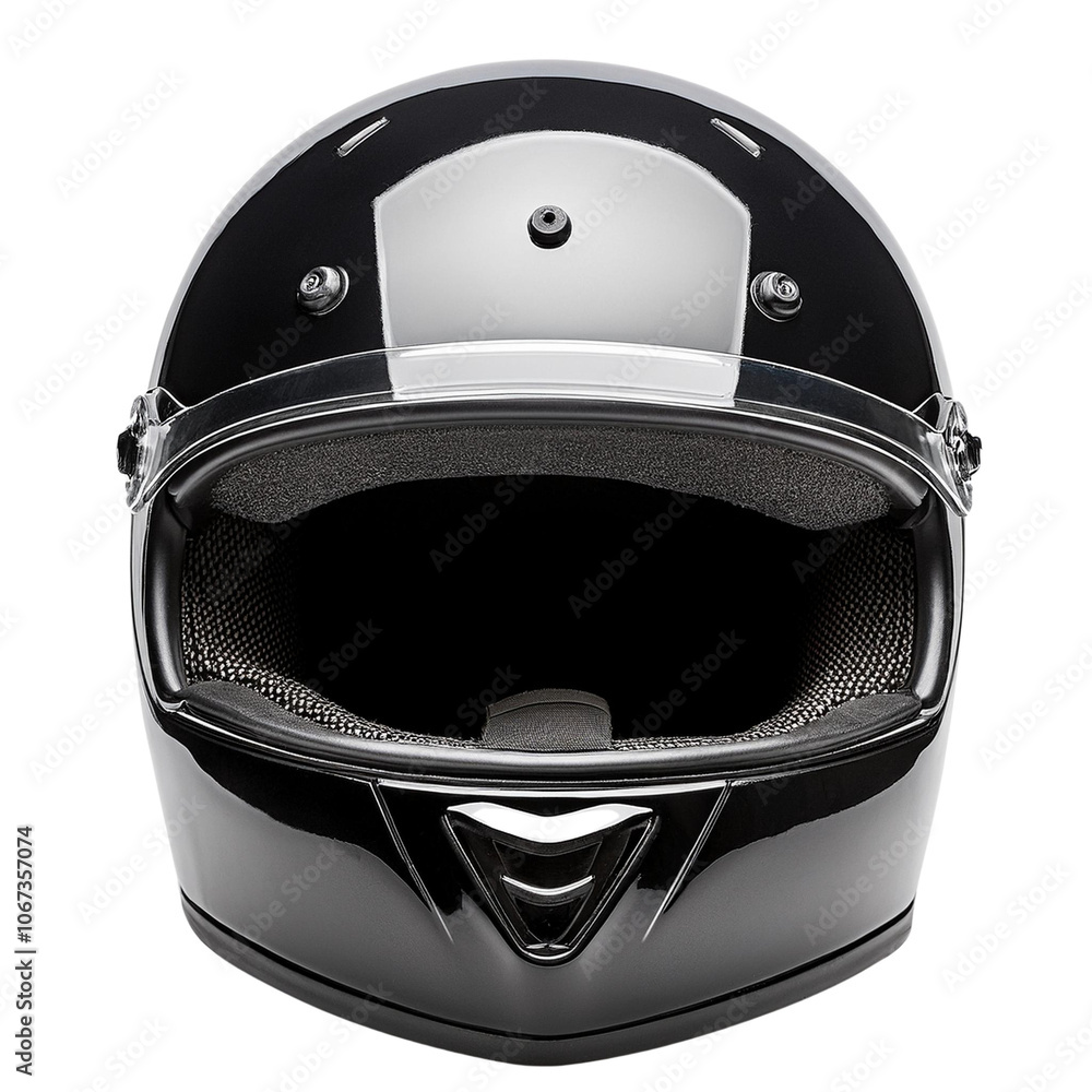Fototapeta premium Motorcycle helmet on a white isolated background transparent