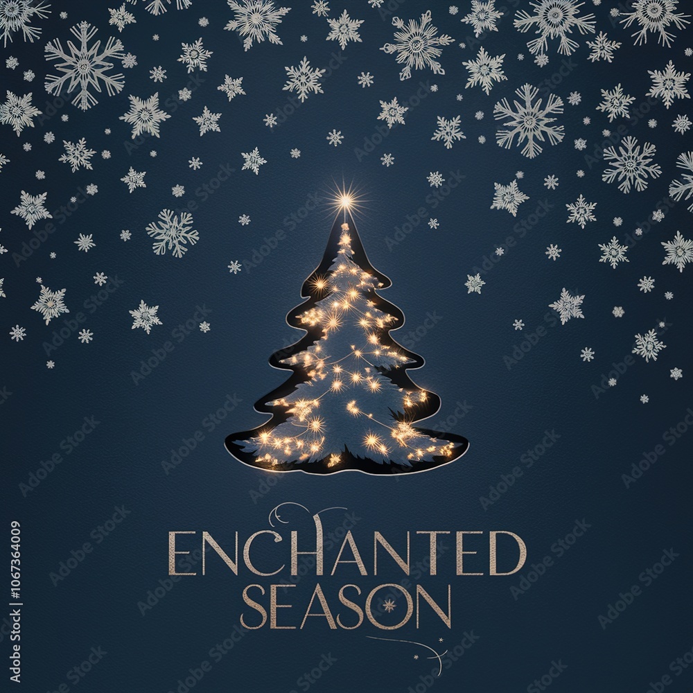 Christmas card - Enchanted season Christmas card - Enchanted season