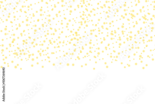 Gold sparks glitter light effect confetti isolated on transparent background. Dust light Sparkles falling. Golden glitter dust confetti. Sparkling magic dust particles. Festive design elements, PNG
