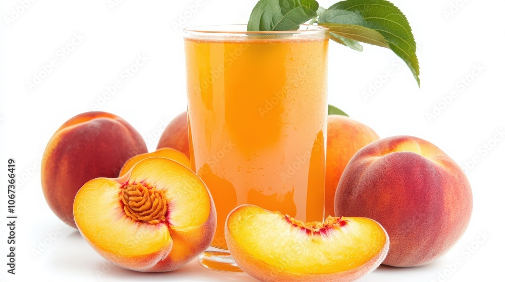 glass with juice and fruits glass with juice and fruits