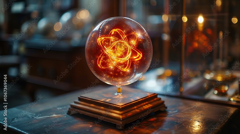 Atomic fusion model illustrating energy production stellar atoms Atomic fusion model illustrating energy production stellar atoms