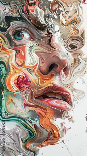 Abstract Swirls of Color: A Dreamlike Digital Painting