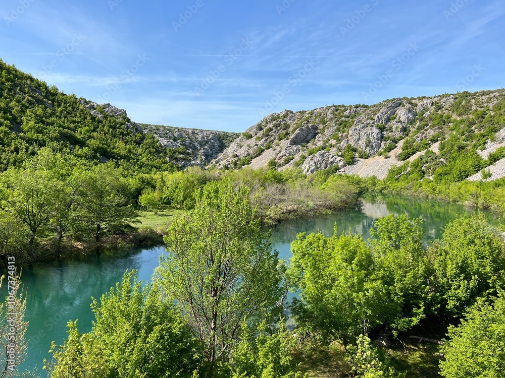 Zrmanja river canyon above Obrovac (Velebit Nature Park, Croatia) - Zrmanja Flussschlucht oberhalb von Obrovac (Naturpark Velebit, Kroatien) - Kanjon rijeke Zrmanje iznad Obrovca (Park prirode Velebit Zrmanja river canyon above Obrovac (Velebit Nature Park, Croatia) - Zrmanja Flussschlucht oberhalb von Obrovac (Naturpark Velebit, Kroatien) - Kanjon rijeke Zrmanje iznad Obrovca (Park prirode Velebit