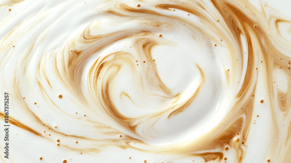 Swirling White and Gold Abstract Background. Swirling White and Gold Abstract Background.