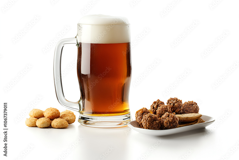 Enjoy a refreshing beer and tasty snacks for the perfect relaxation experience Enjoy a refreshing beer and tasty snacks for the perfect relaxation experience