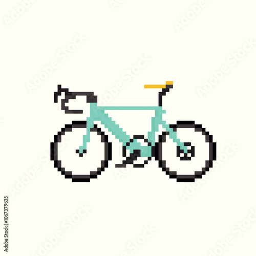 ROAD STREET BIKE PIXEL ART
