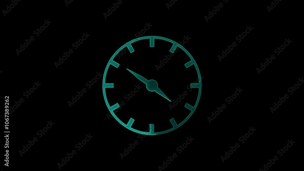 simple clock icon animation.. simple clock icon animation..
