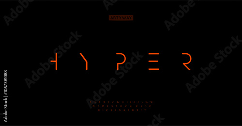 Hyper minimalist alphabet, extremely clean letters, thin futuristic font for digital corporate branding. Modern minimalism typography. Vector typeset