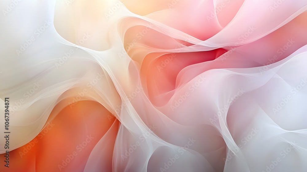 Fototapeta premium Friendly abstract background with layered warm colors and gentle lines, evoking a peaceful and approachable mood, 4k resolution