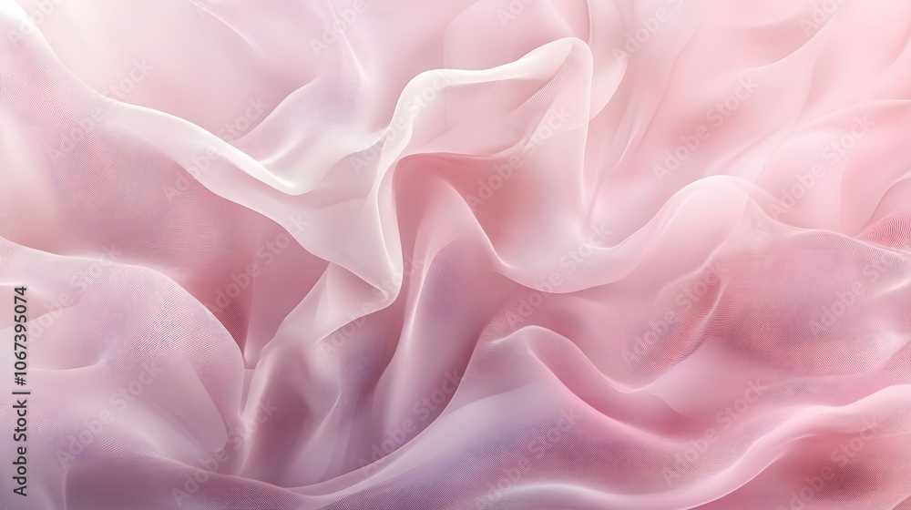 Fototapeta premium Gentle abstract background with flowing lines and soft colors, making the scene feel calm and approachable, 4k resolution