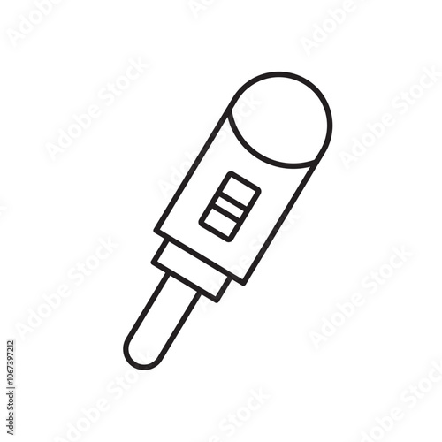 Pregnancy test icon simple black line style.