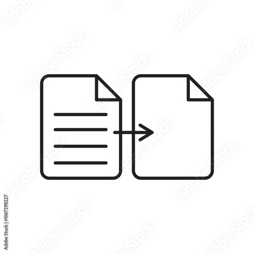 Compare icon simple black line style.