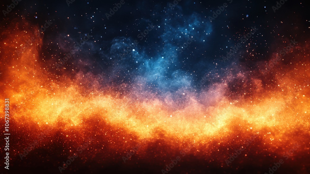 Fototapeta premium Colorful Fireworks Bursting in Night Sky