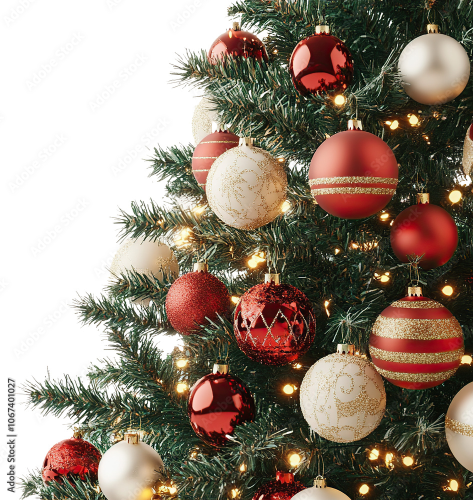 Christmas tree as element on transparent background Christmas tree as element on transparent background